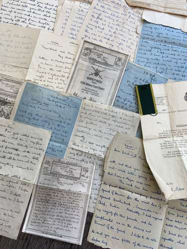 WW2 Medal paperwork Group Major Rees RSLI Diary Of Tunisia - Image 12
