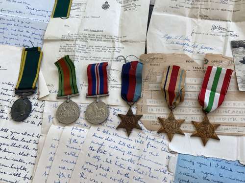 WW2 Medal paperwork Group Major Rees RSLI Diary Of Tunisia - Image 3