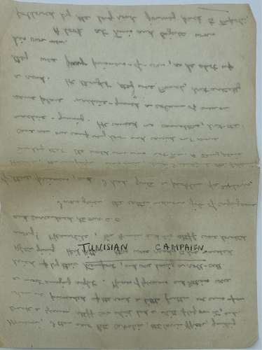 WW2 Medal paperwork Group Major Rees RSLI Diary Of Tunisia - Image 8