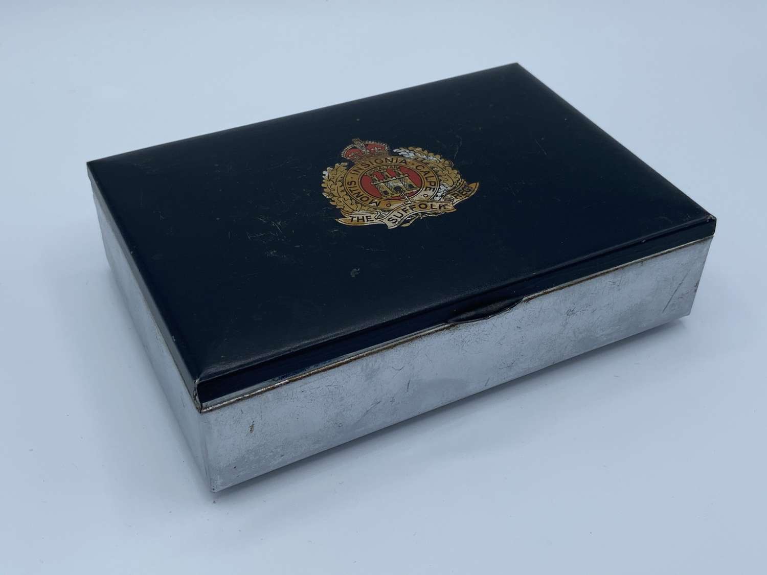 WW2 The Suffolk Regiment Cigar Box