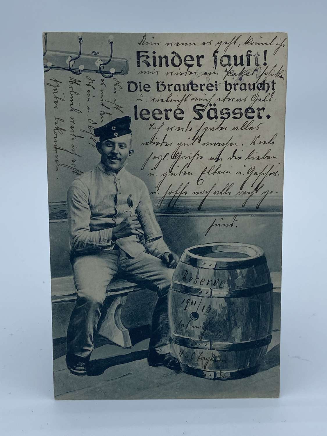 Rare WW1 German Postcard Photograph ‘the Beer Is Brewing’ Reserve