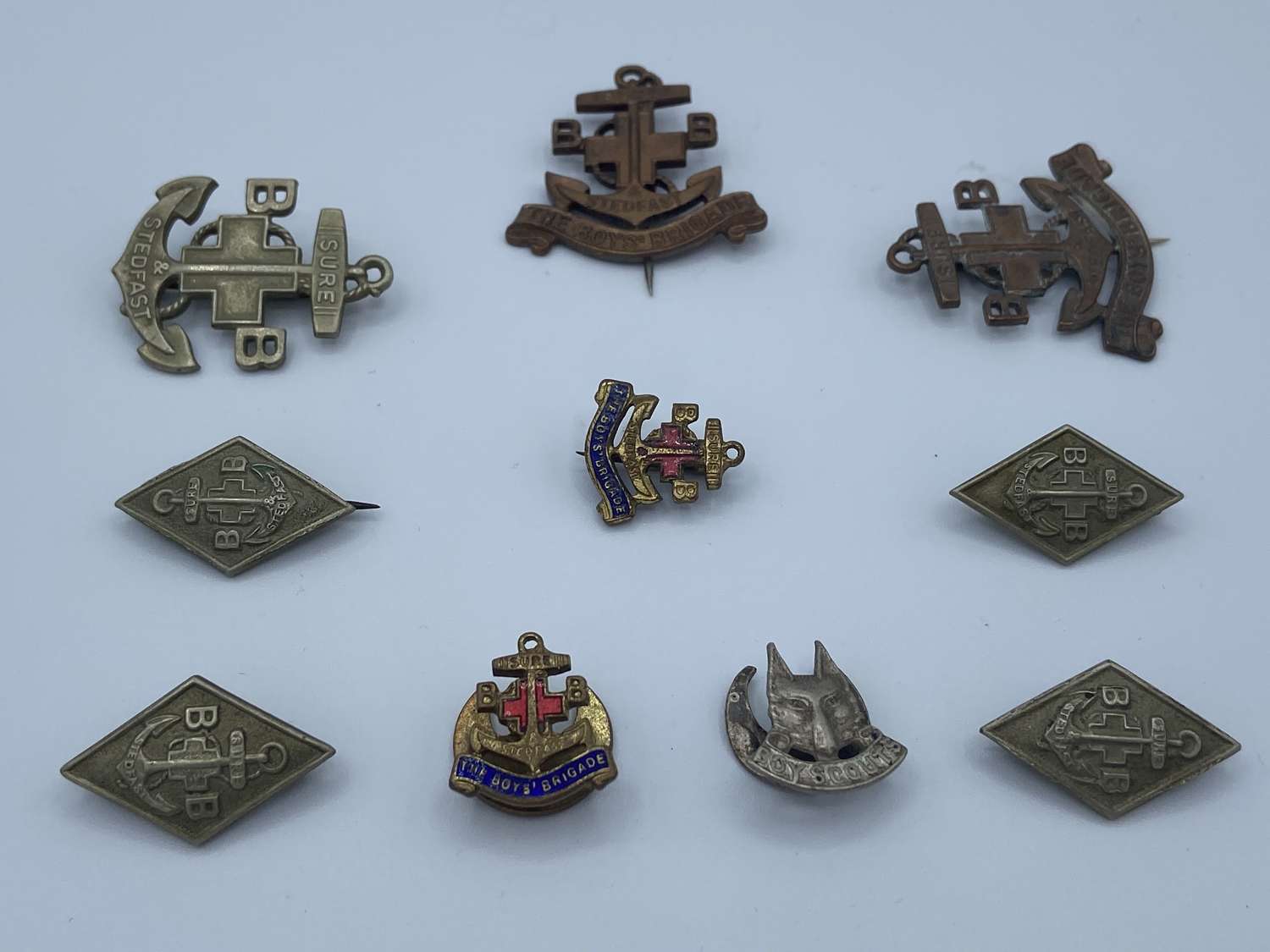 WW1 & WW2 Boys Brigade Job Lot Of Badges And Pins