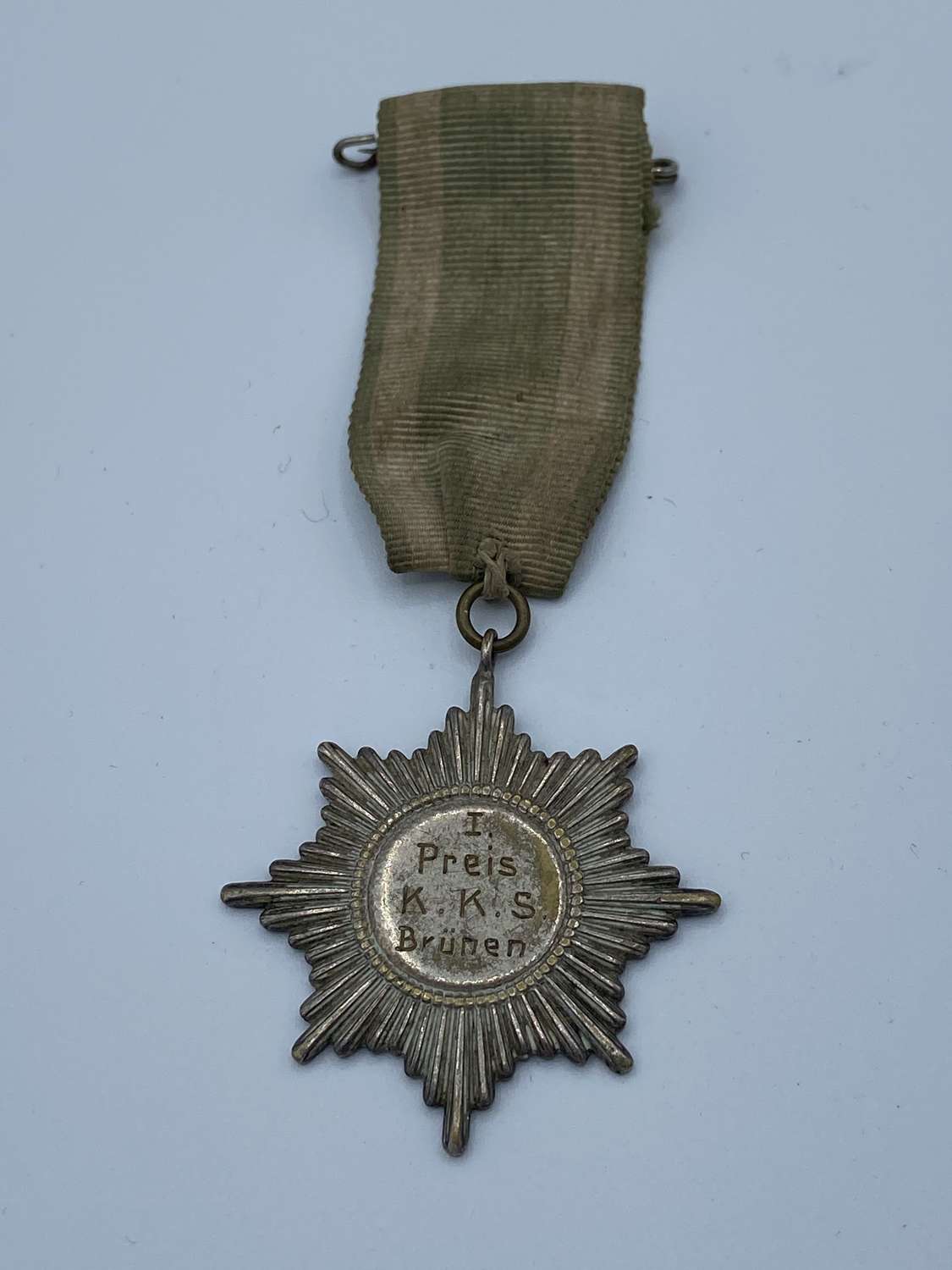 Pre WW1 German 1st Prize Shooting Silver Medal To K.K.S