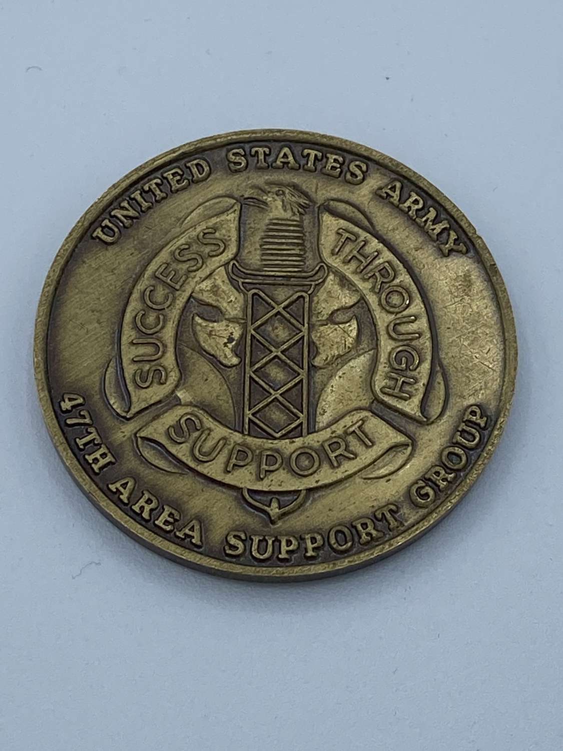 US Army Military Community Uk Support Group Medal Coin