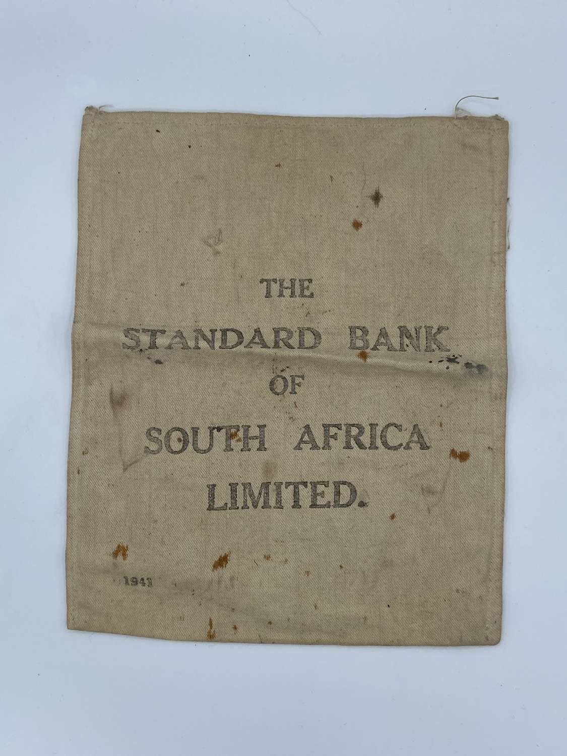 WW2 The Standard Bank Of South Africa Limited 1941 Money Bag