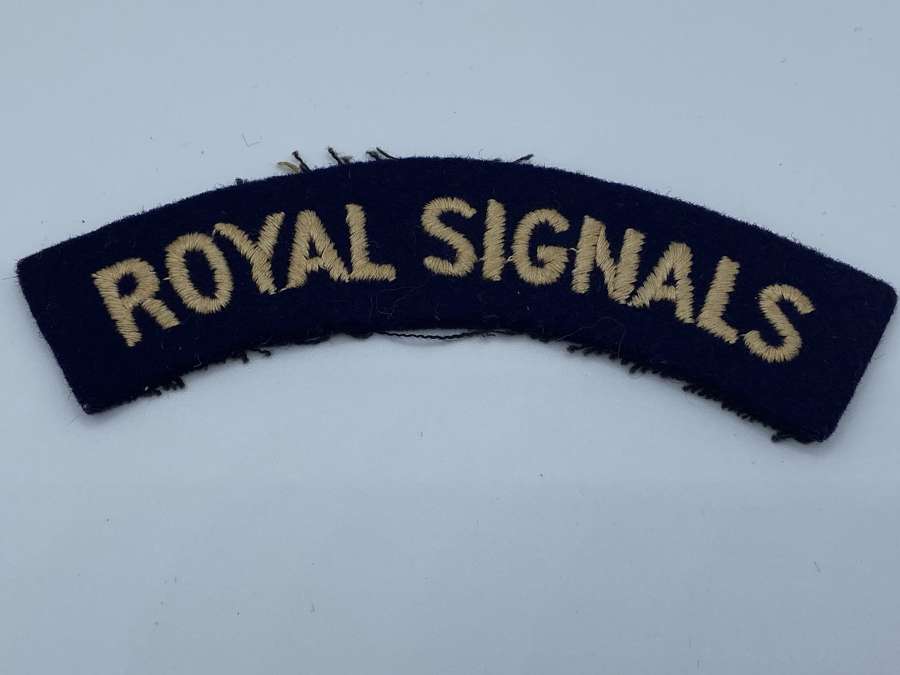 WW2 Royal Signals Shoulder Title