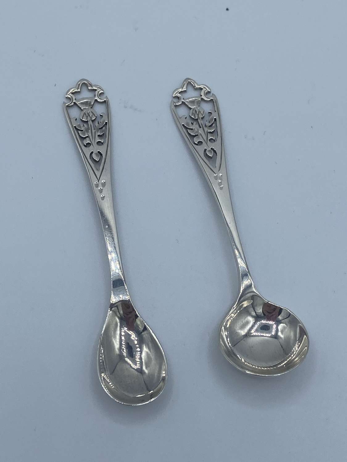 Vintage Edinburgh Hallmark  Solid Silver Spoons Francis Howard