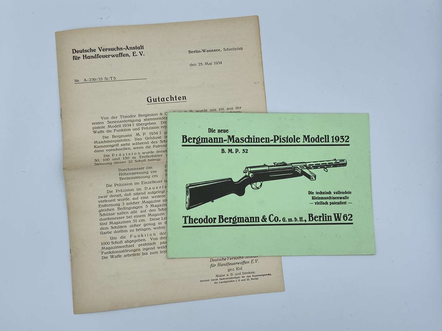 WW2 German Reprint Theodor Bergmann Mannual And Instructions