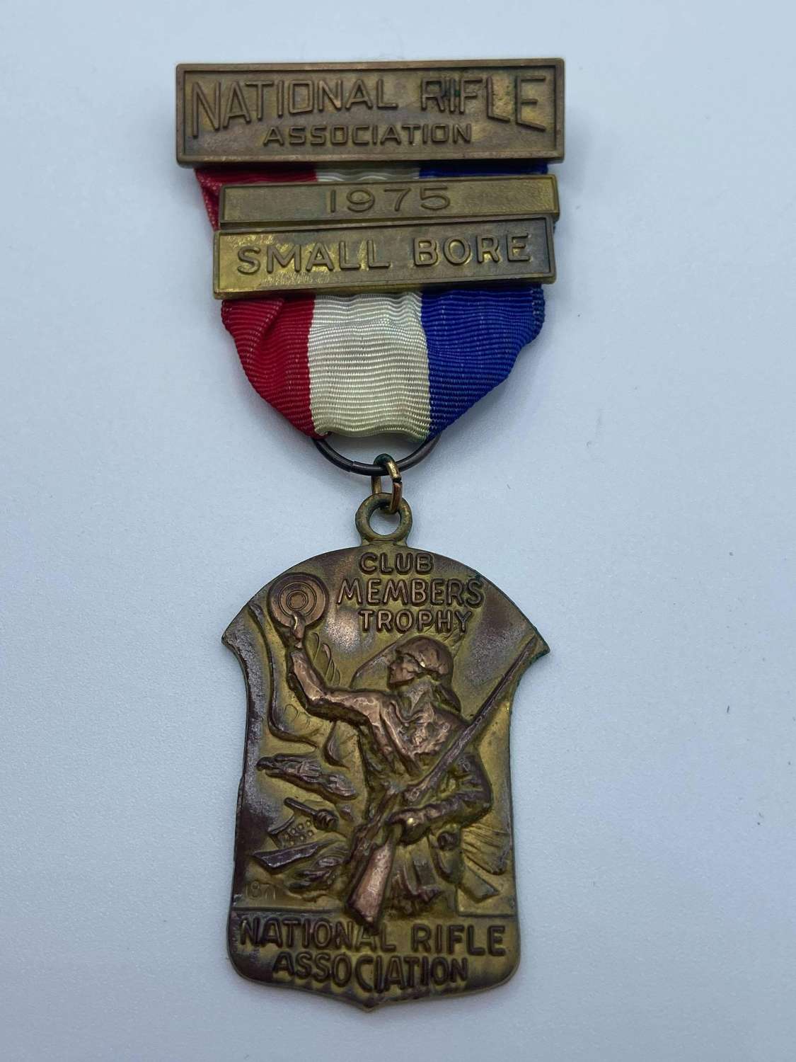 Vintage United States NRA National Rifle Association 1975 Bore Medal