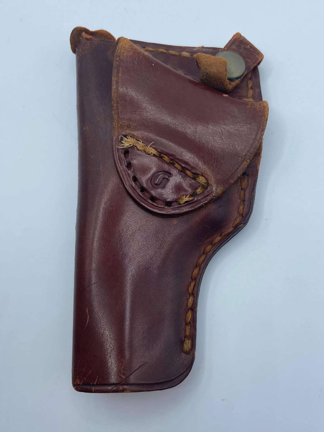 1950s US NYPD New York Leather Side Arm Holster Marked GH