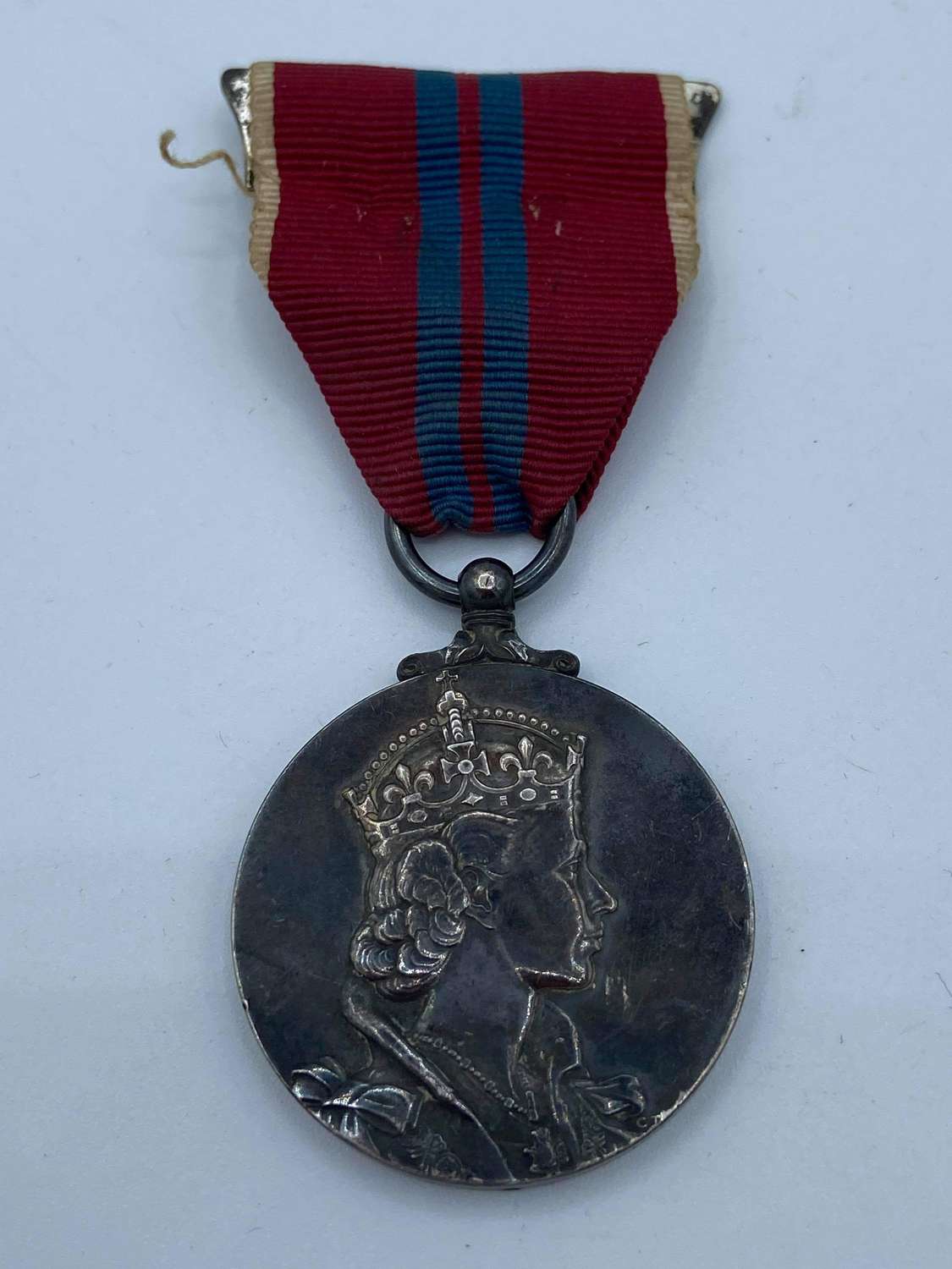 Post WW2 1953 Queen Elizabeth II Silver Coronation Full Sized Medal