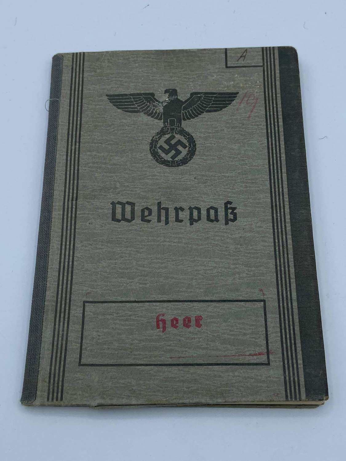 WW2 German Wehrpass To Otto Karl Albrecht, Stettin Poland, Landwehr I