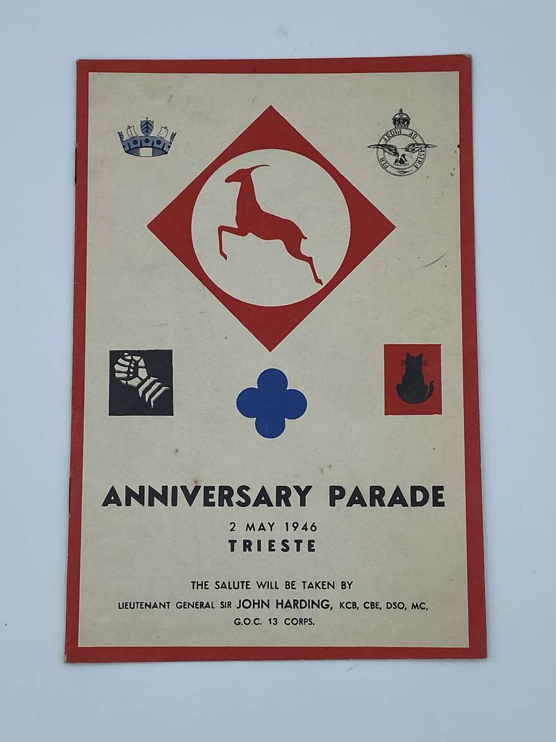 WW2 Anniversary Parade 2nd May 1946 Trieste Booklet