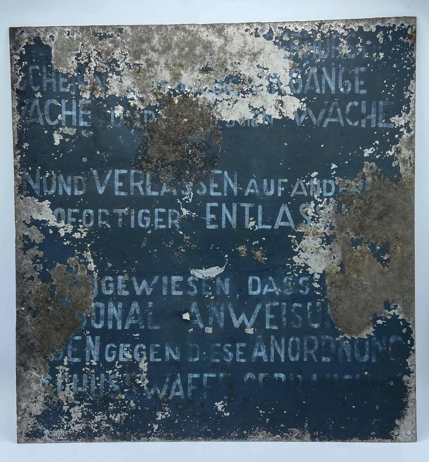 Vintage 1970s Berlin Wall Guard Tower Warning Shoot On Sight Sign