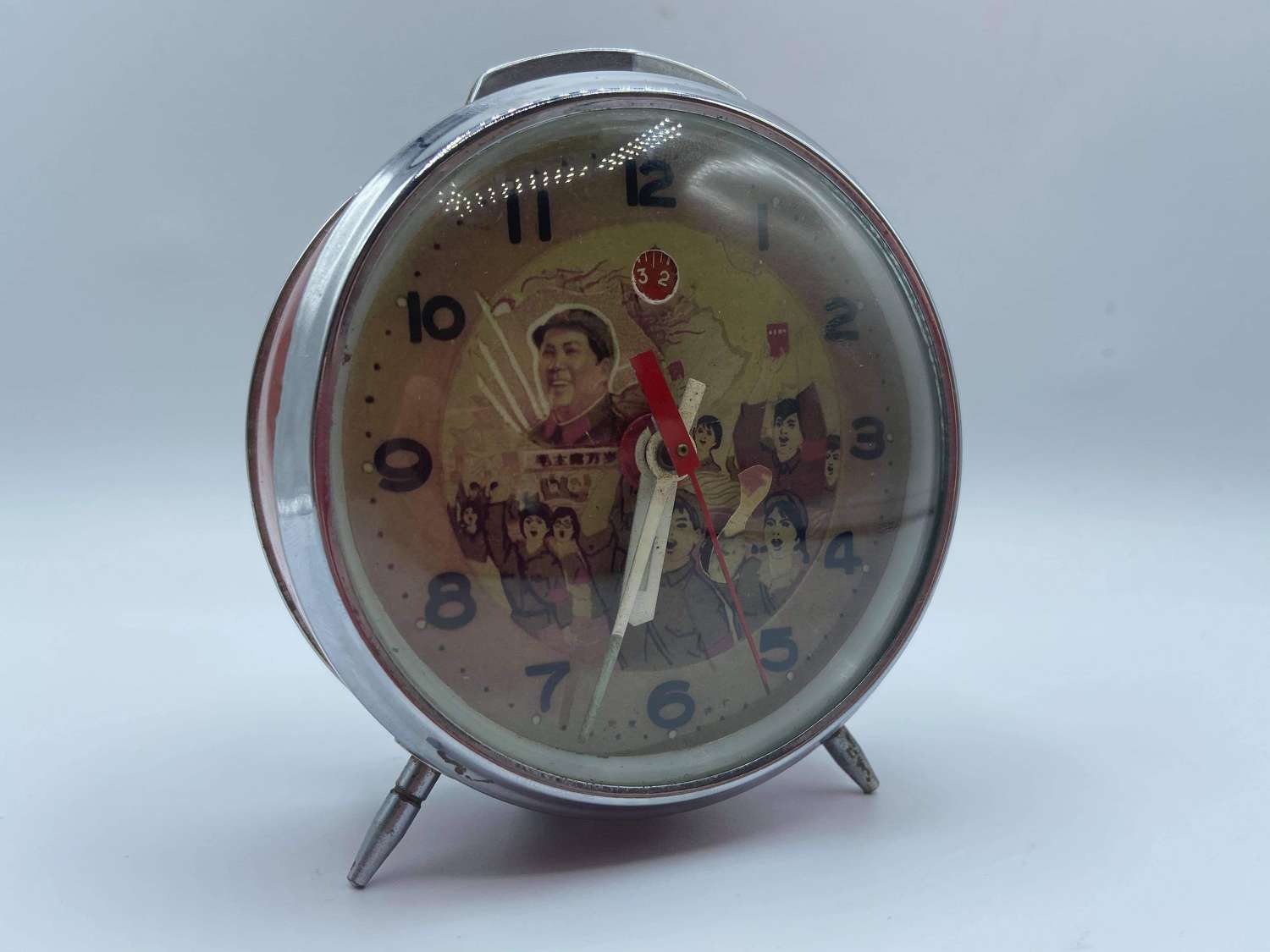 1960s Communist People’s Party China Mao Zedong Alarm Clock Great Ti