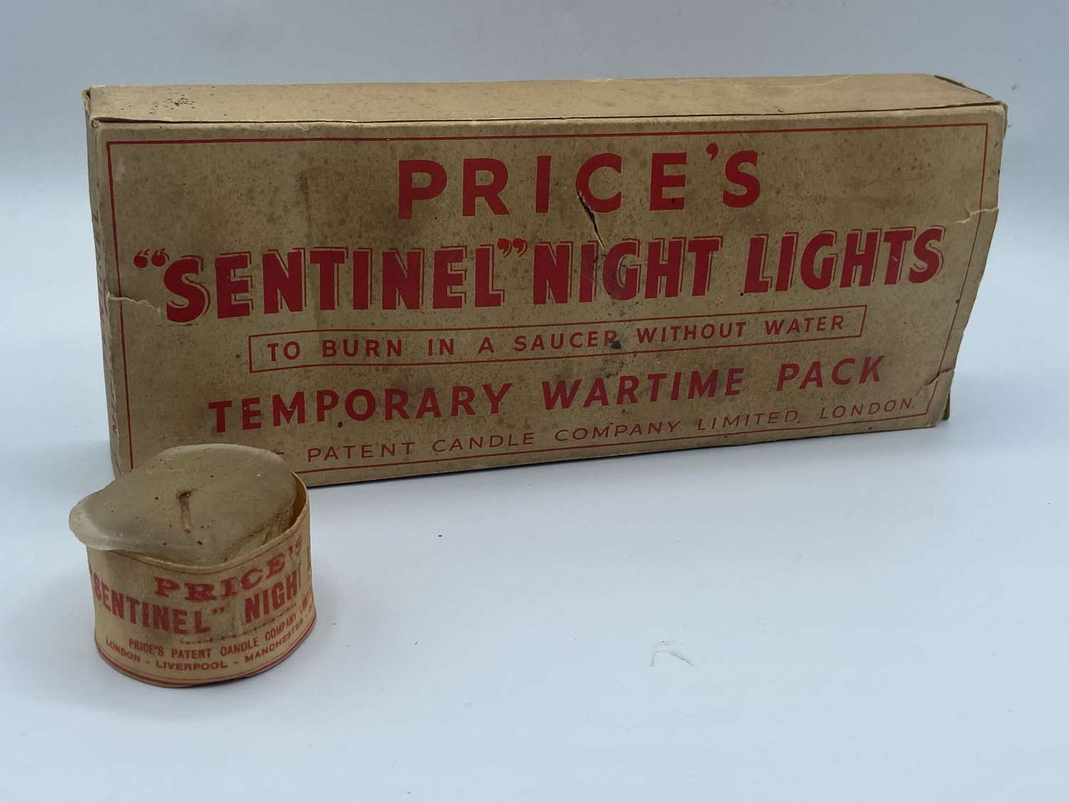 WW2 Temporary Wartime Pack Prices Sentinel Nighy Lights Complete