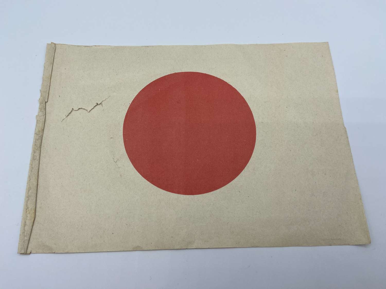 Early WW2 Japanese Meat Ball Paper Patriotic Flag