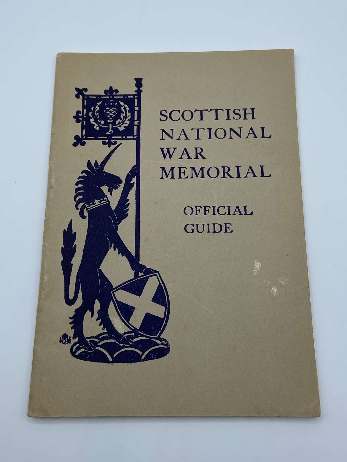 WW2 1943 Dated Scottish National War Memorial Official Guide