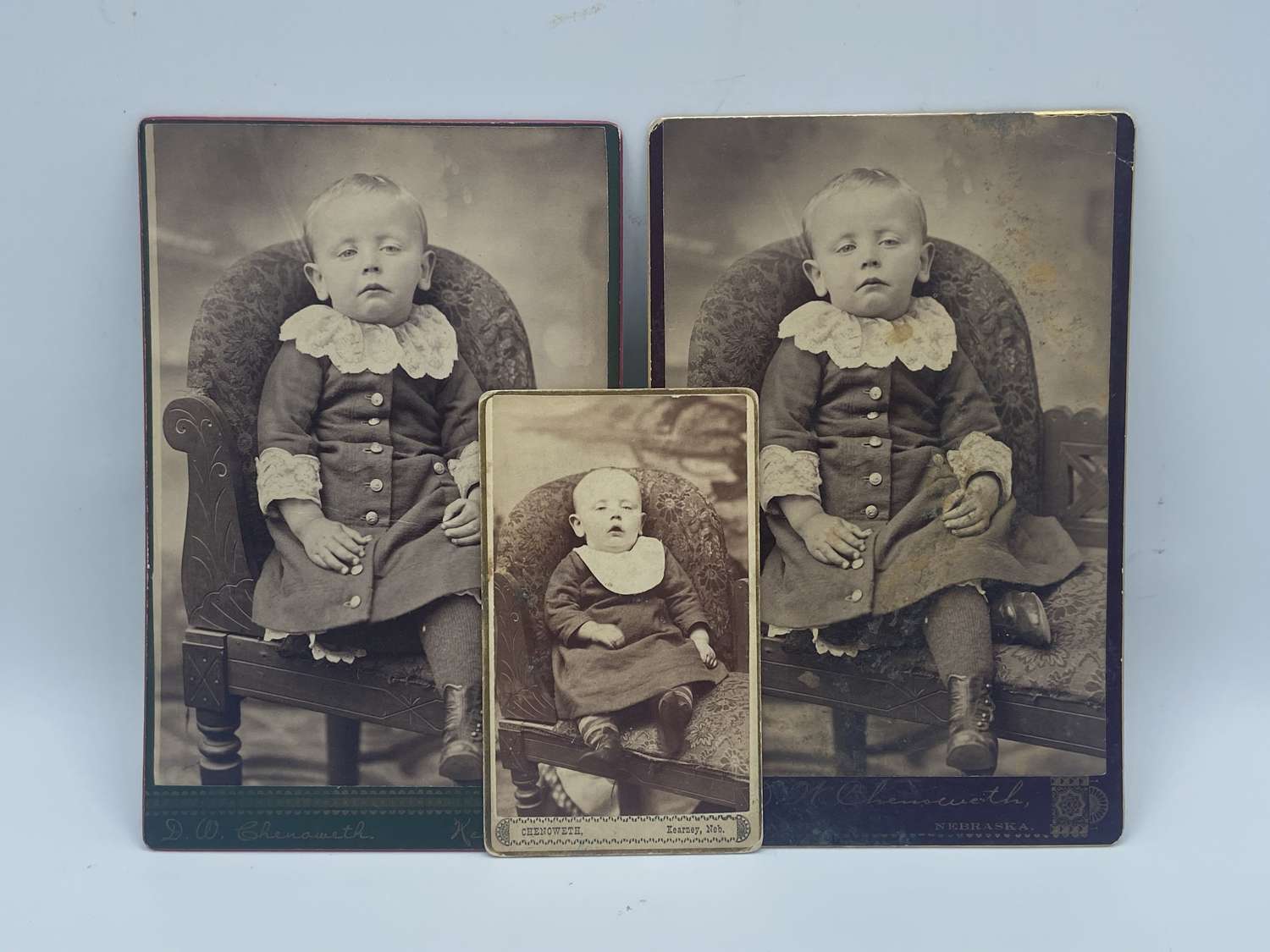 Three Victorian Learning Difficulties CDV Photos Of A Young Boy