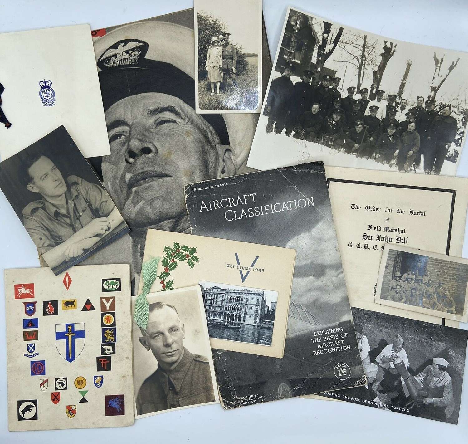 Job Lot Of WW1 & WW2 British Army RAF & Navy Ephemera, Leaflets & Doc