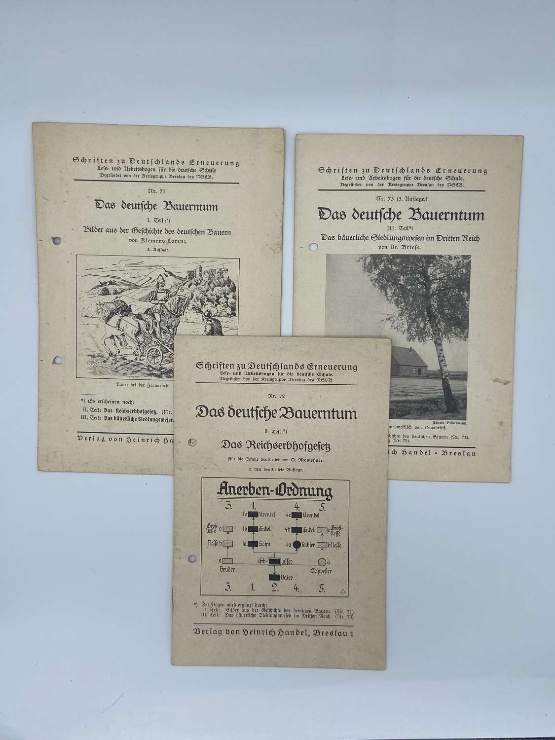 WW2German Official School Literature Reeducation Of Children TextBooks