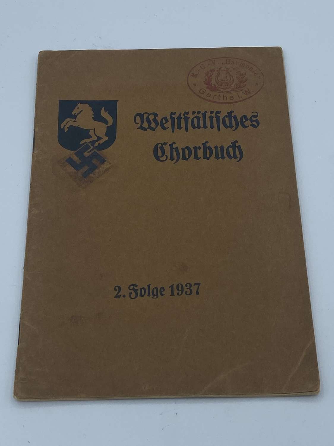 Original Pre WW2 German Elite Infantry Division 1937 Choir Hymn Book