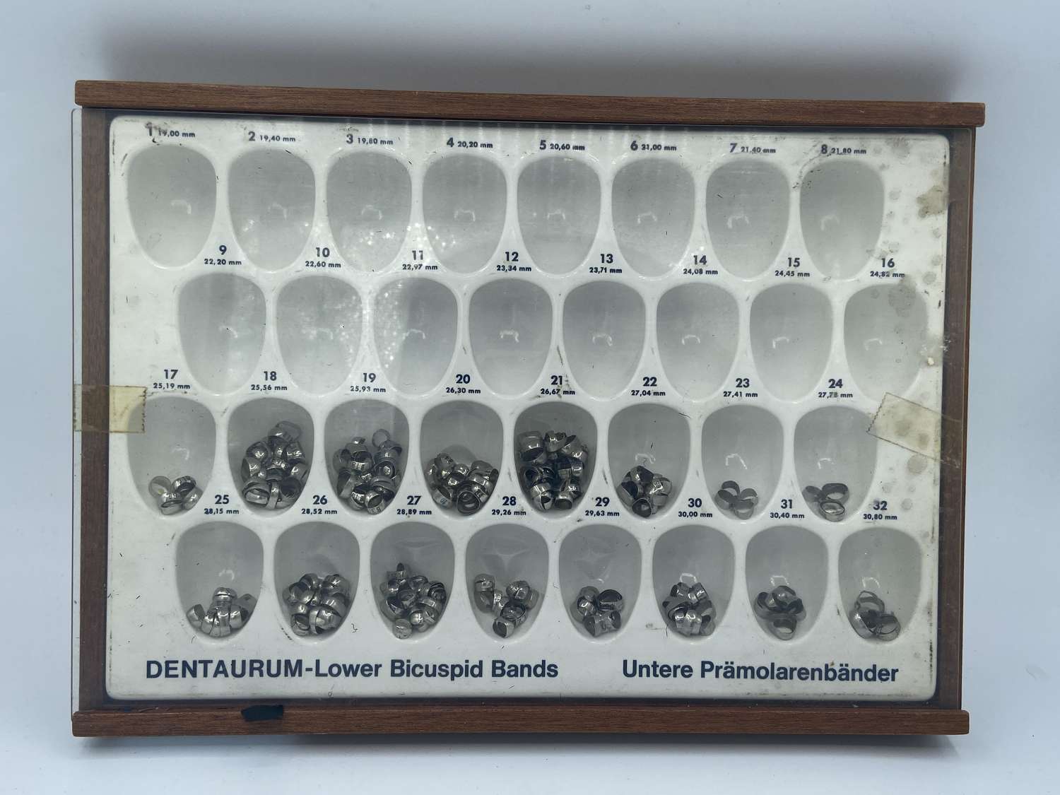 Vintage German Medical orthodontic 265 bicuspid bands