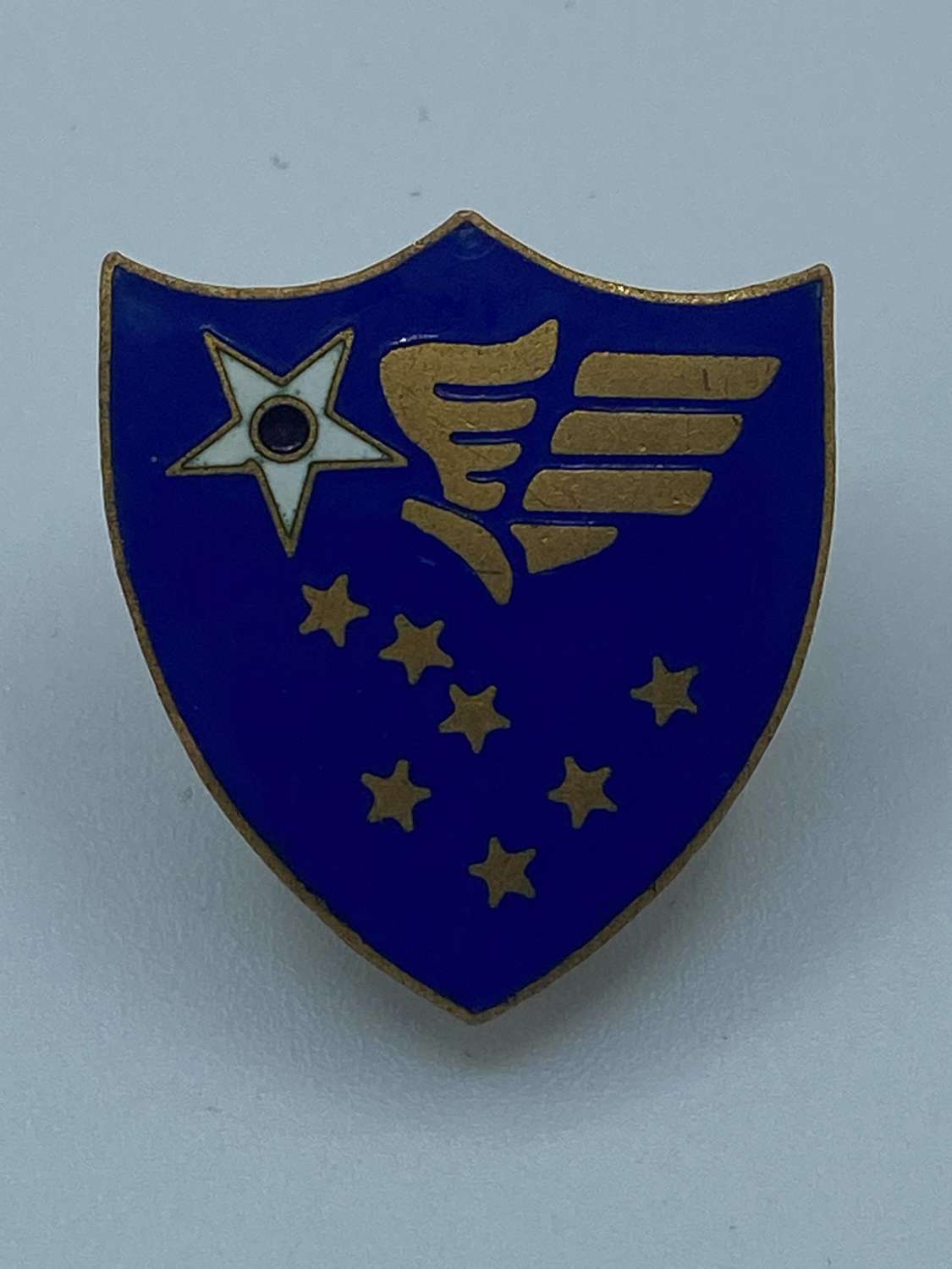 WW2 US Alaskan Airforce Command Enamel Badge By Gemsco NY