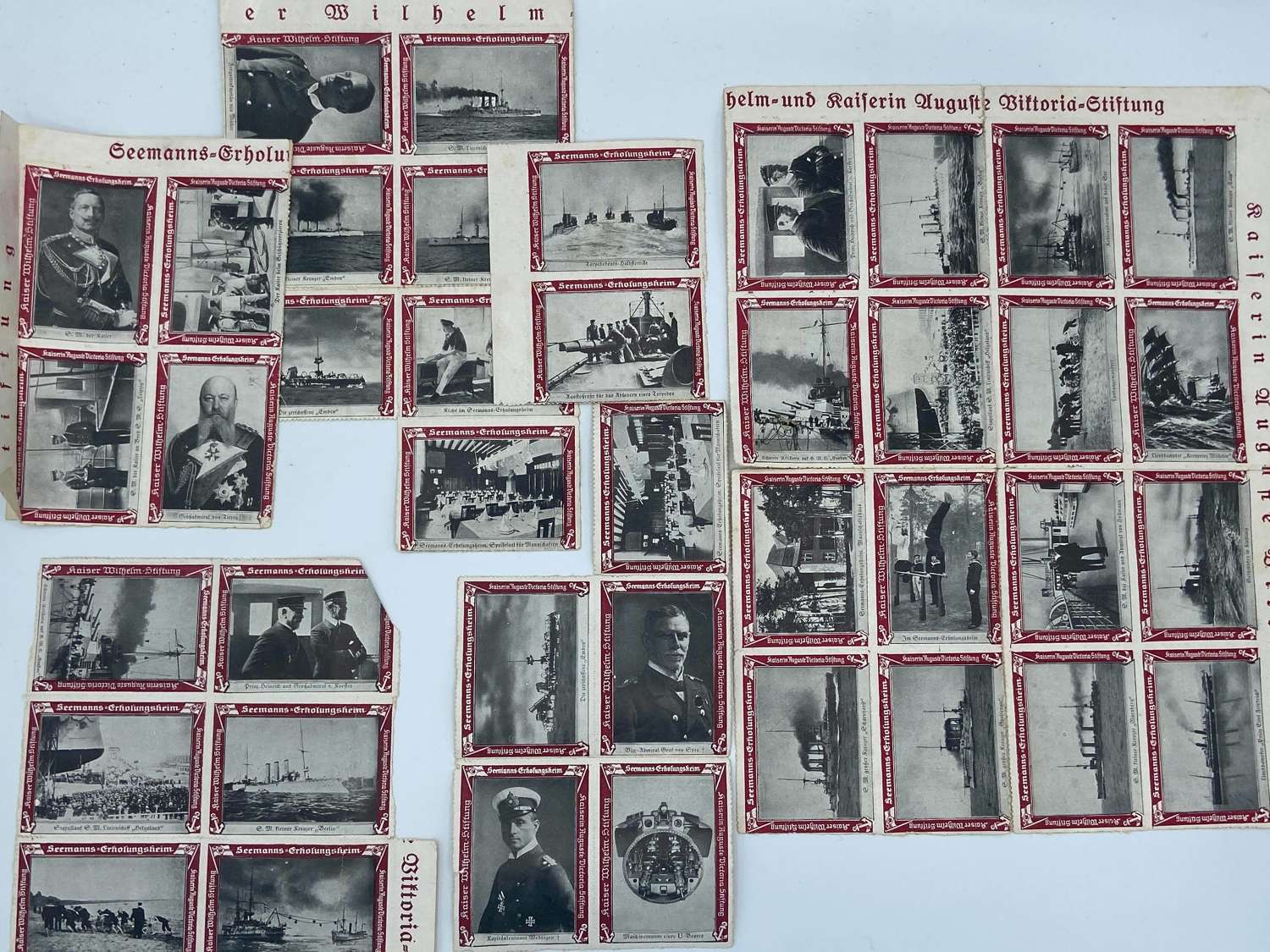 Lot WW1 German Kaisers Kriegsmarine Sailors Charity Welfare Stamps x40