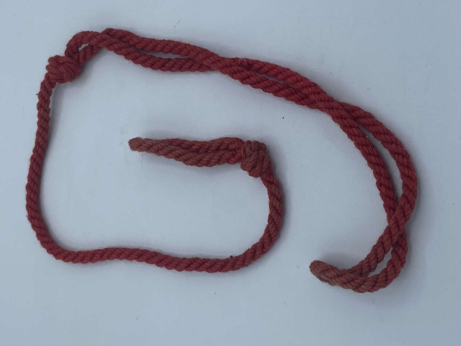 WW1 19th Century British Army Red Cord Side Protection Lanyard