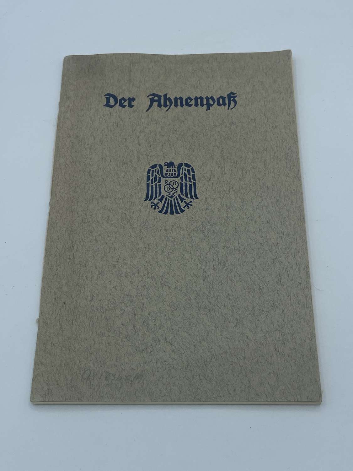 WW2 German The Ancestral Passport Unissued 1942 Issue