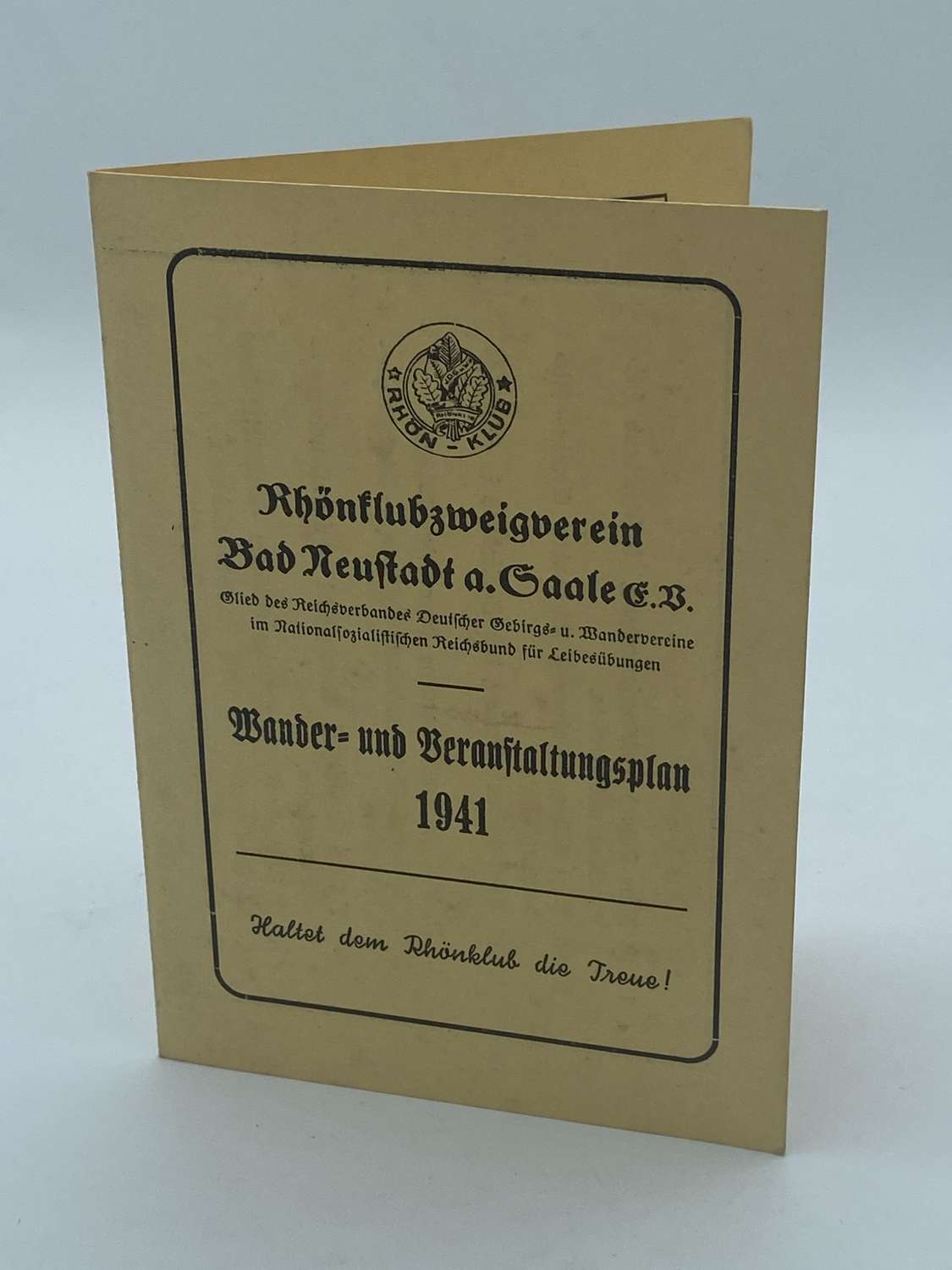 1941 Reich Association of German Mountain and Hiking Associations Card