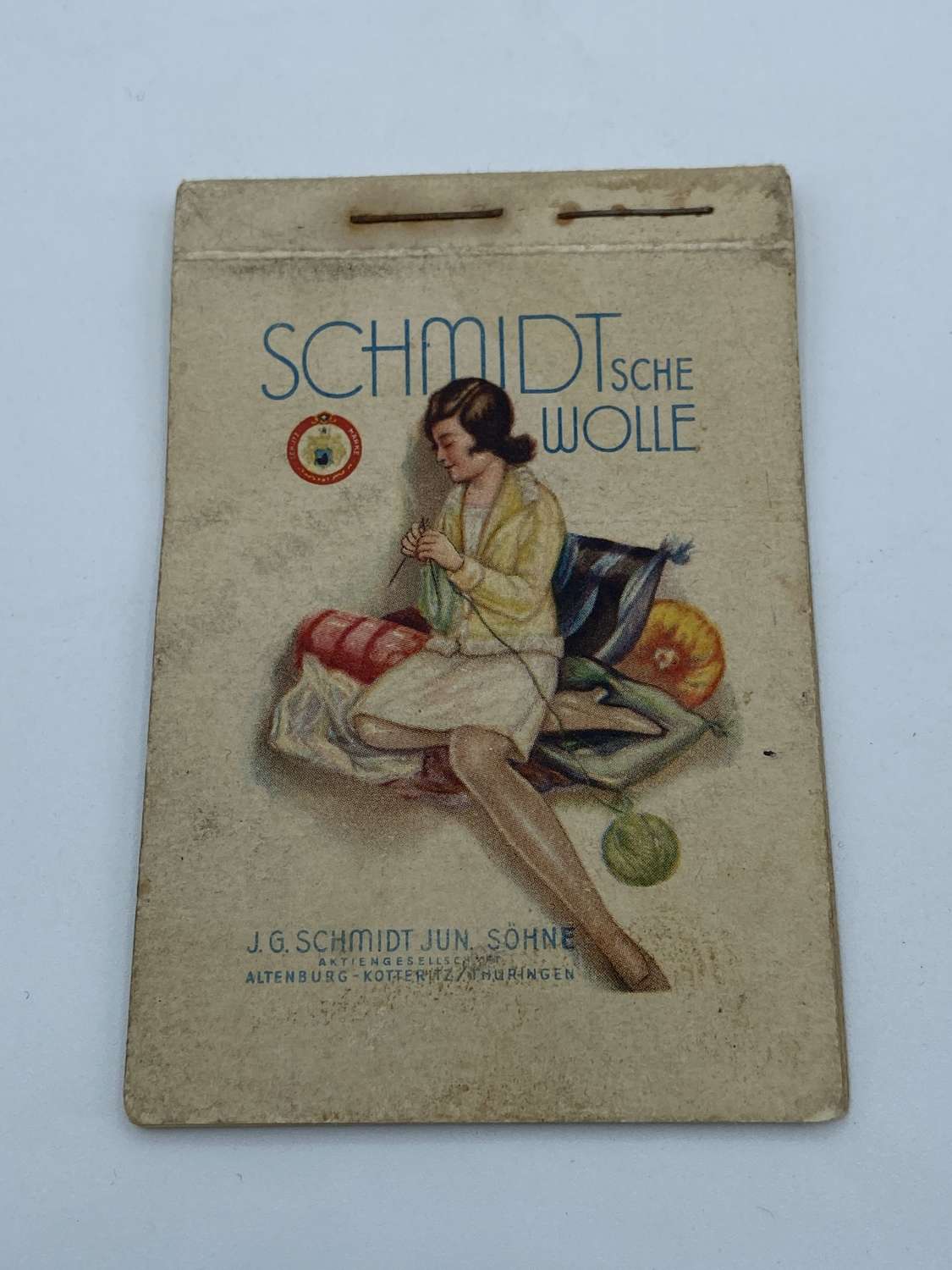 WW2 German Home Front Civilian Notebook SCHMIDTSCHE WOLLE