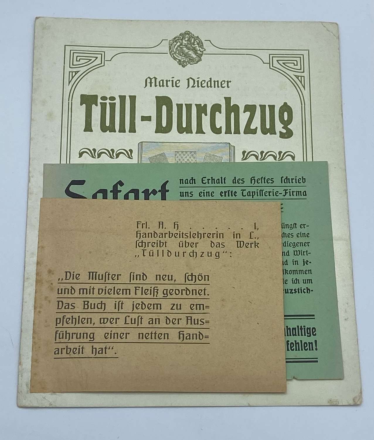 WW1 German Advertisement For A 1906 l marie niedner tull-durchzug