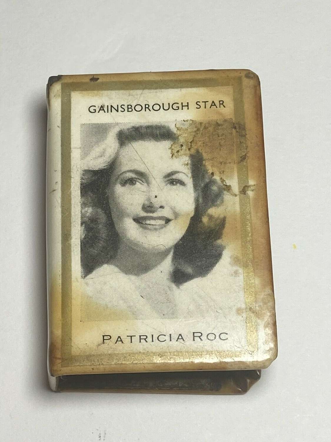 WW2 Post matchbox sleeve Celluloid pictures of British Movie Star