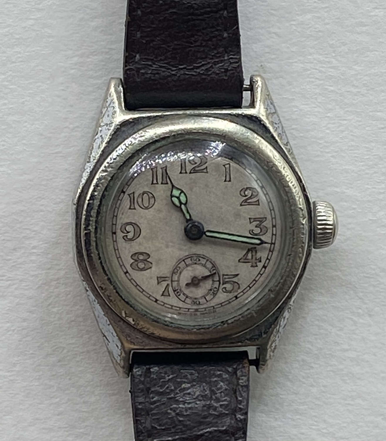 WW2 British Army RAF Stainex Rotary Working Wrist Watch 15 Jewels 6/24