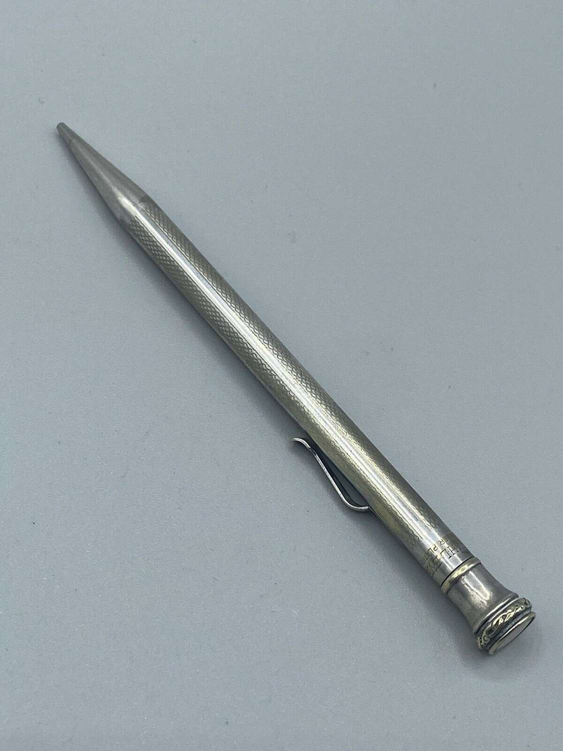 Antique Silver Plate Wahl Eversharp Propelling Pencil Made In The USA