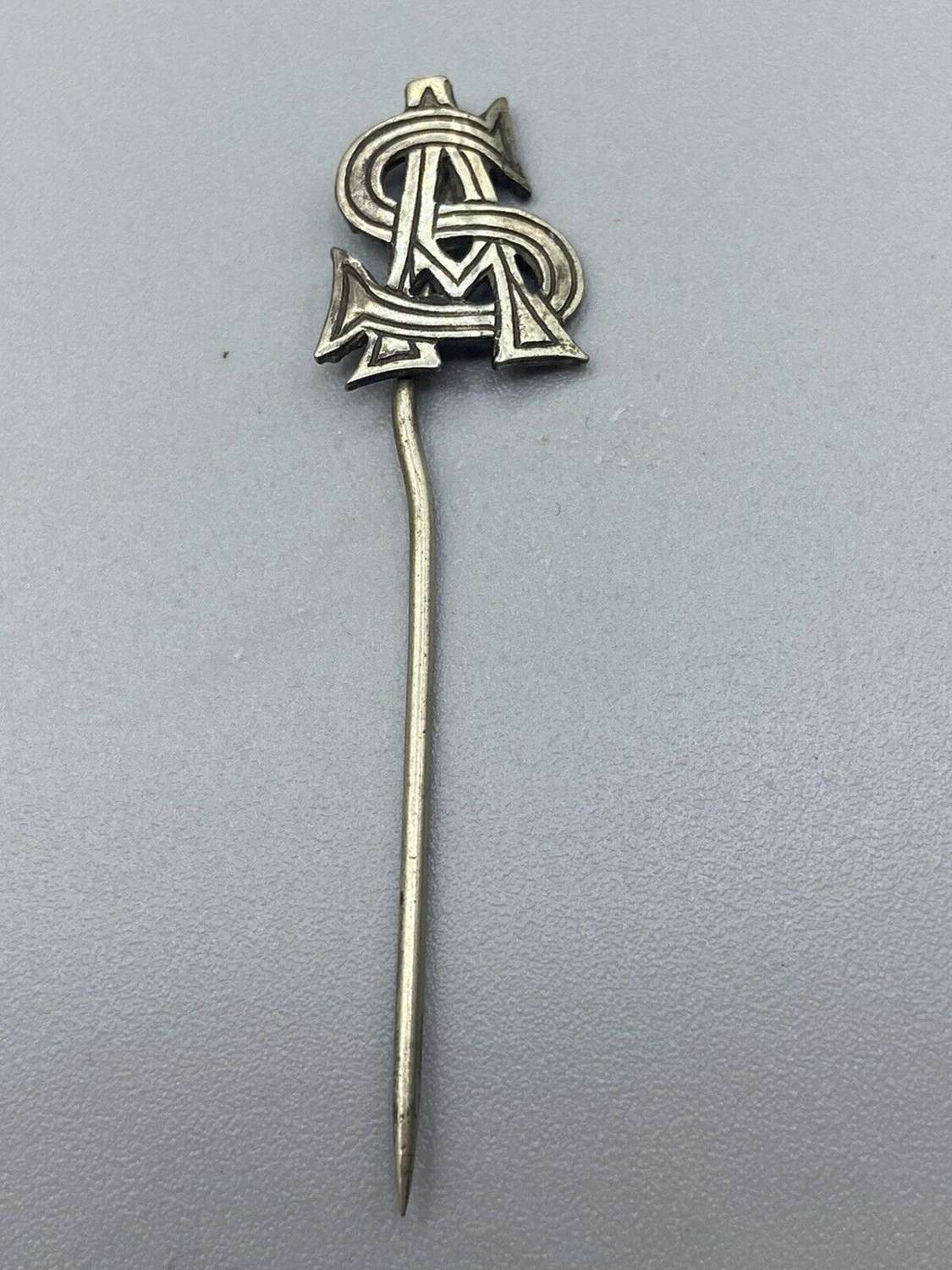 WW1 Silver Tested SA Monogram For Salvation Army Supporters