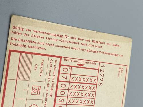 1837 1st steam train ride Austria Ferdinands Nordbahn Eisenbahn ticket