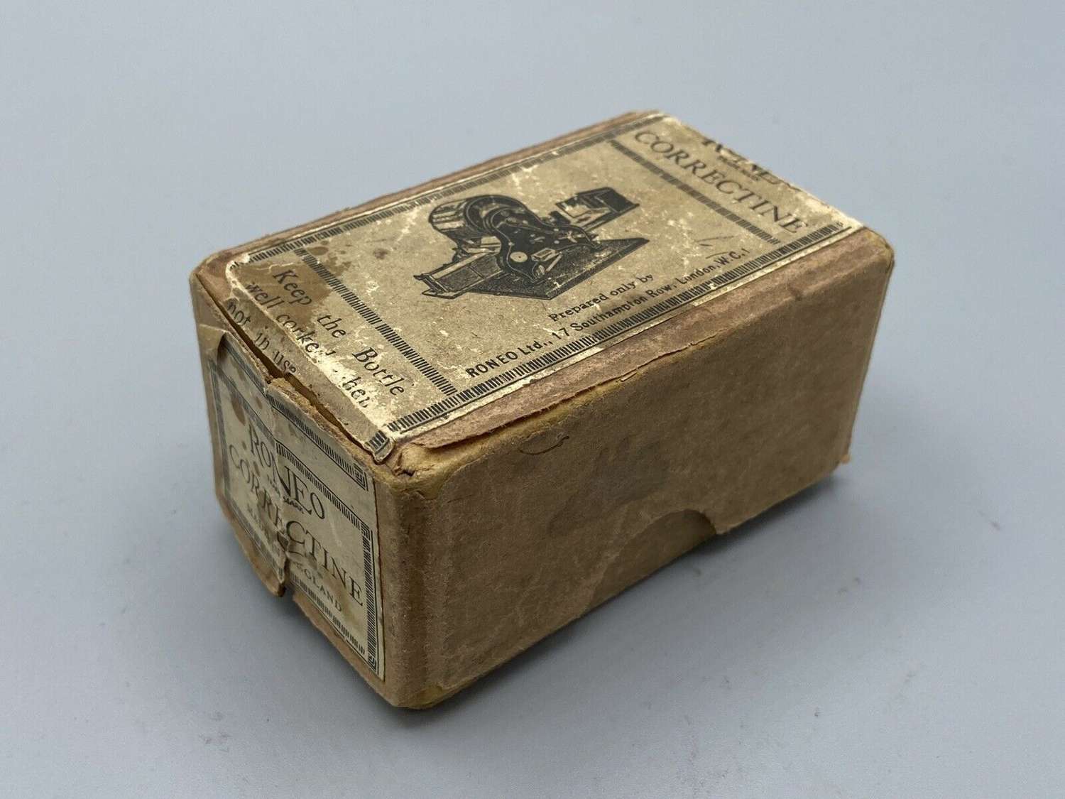WW2 1939 Roneo Correctine Made In England Southampton Copier Box
