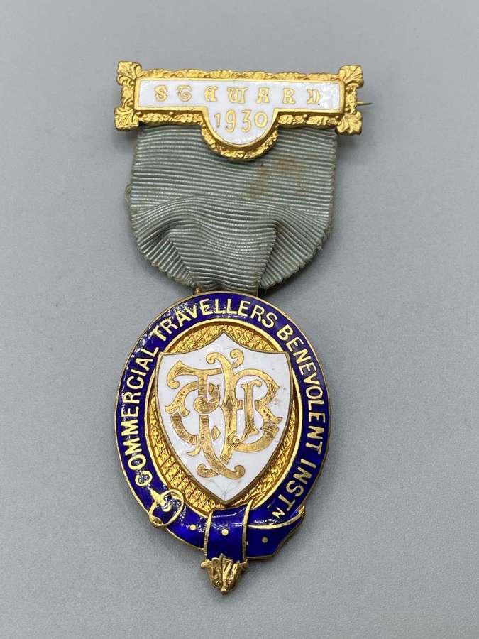 Antique1930 Commercial Travellers Benevolent Inst Steward Medal