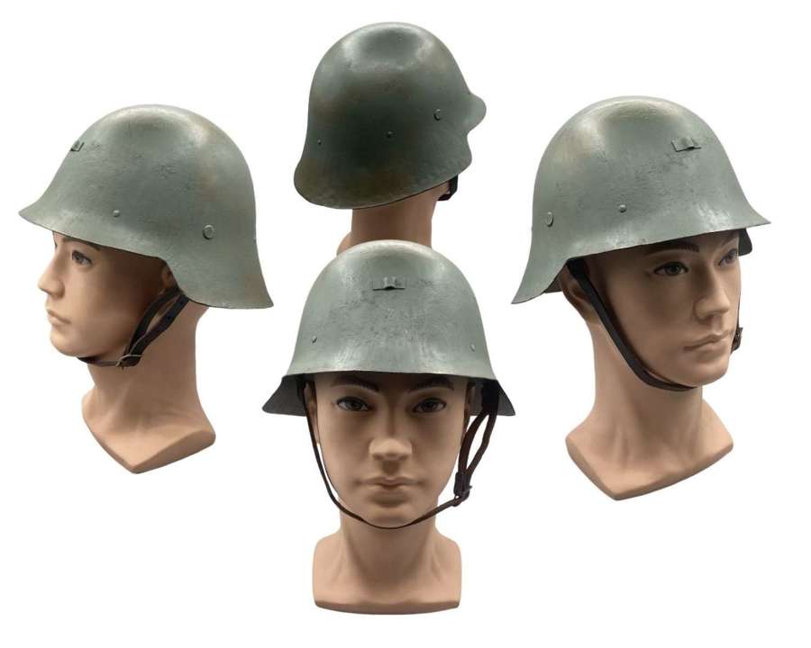 Spanish Civil War Con Ala M1926 Refurbished WW2 1943 Camo Helmet
