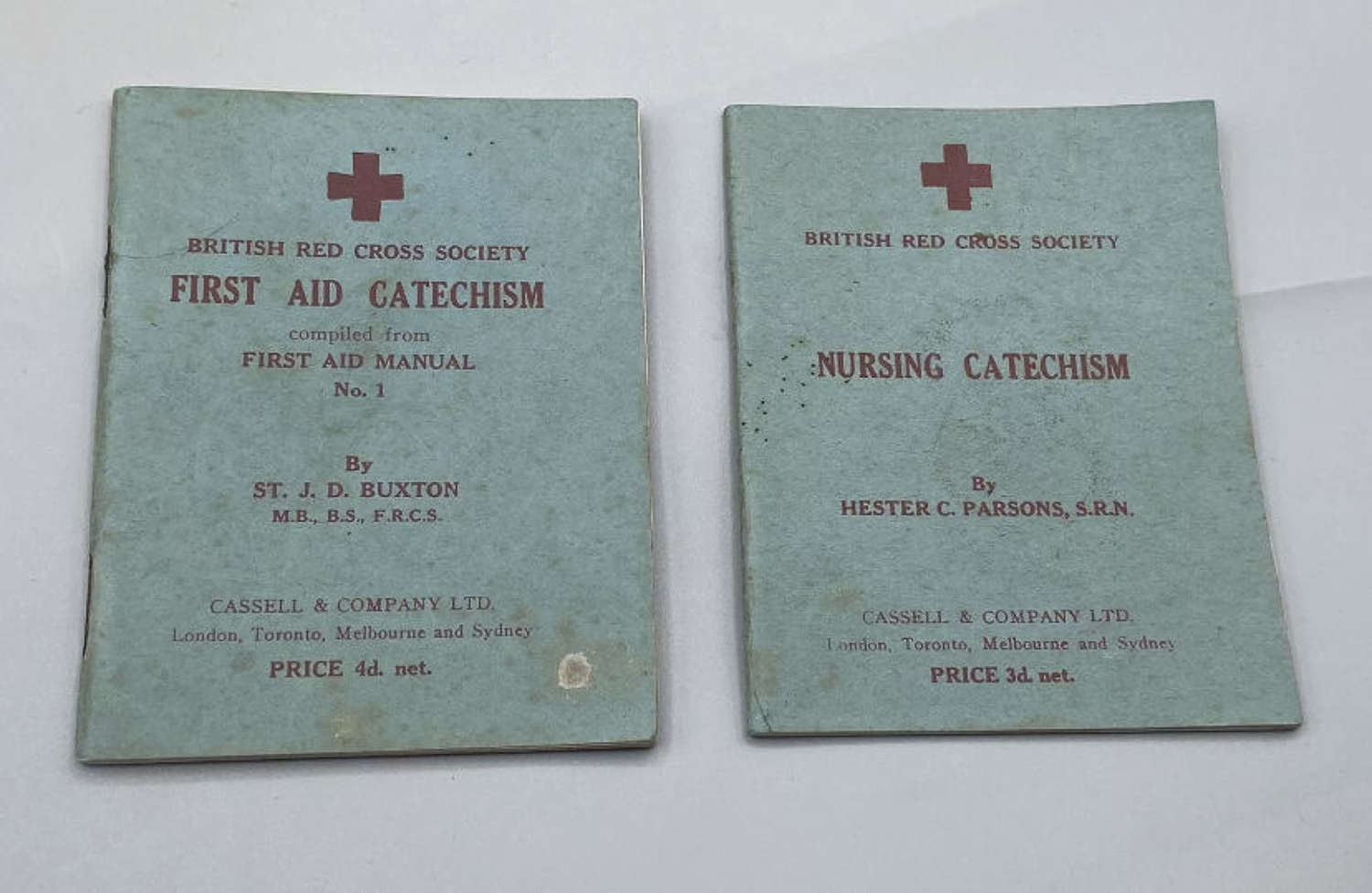 WW2 Australian & British Red Cross 1941 Paperback Manuals