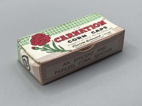 WW2 1930s Carnation Corn Caps Plasters & Contents