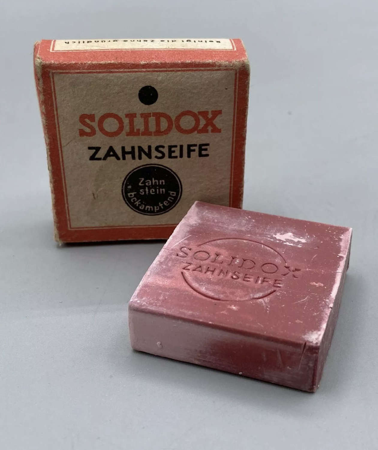 WW2 German Wehrmacht Army Unissued Solidox Toothpaste & Box