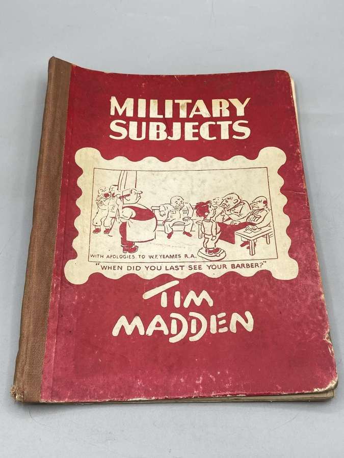 WW2 MILITARY SUBJECTS Tim Madden 1944 1st Edition Cartoon Satire Book
