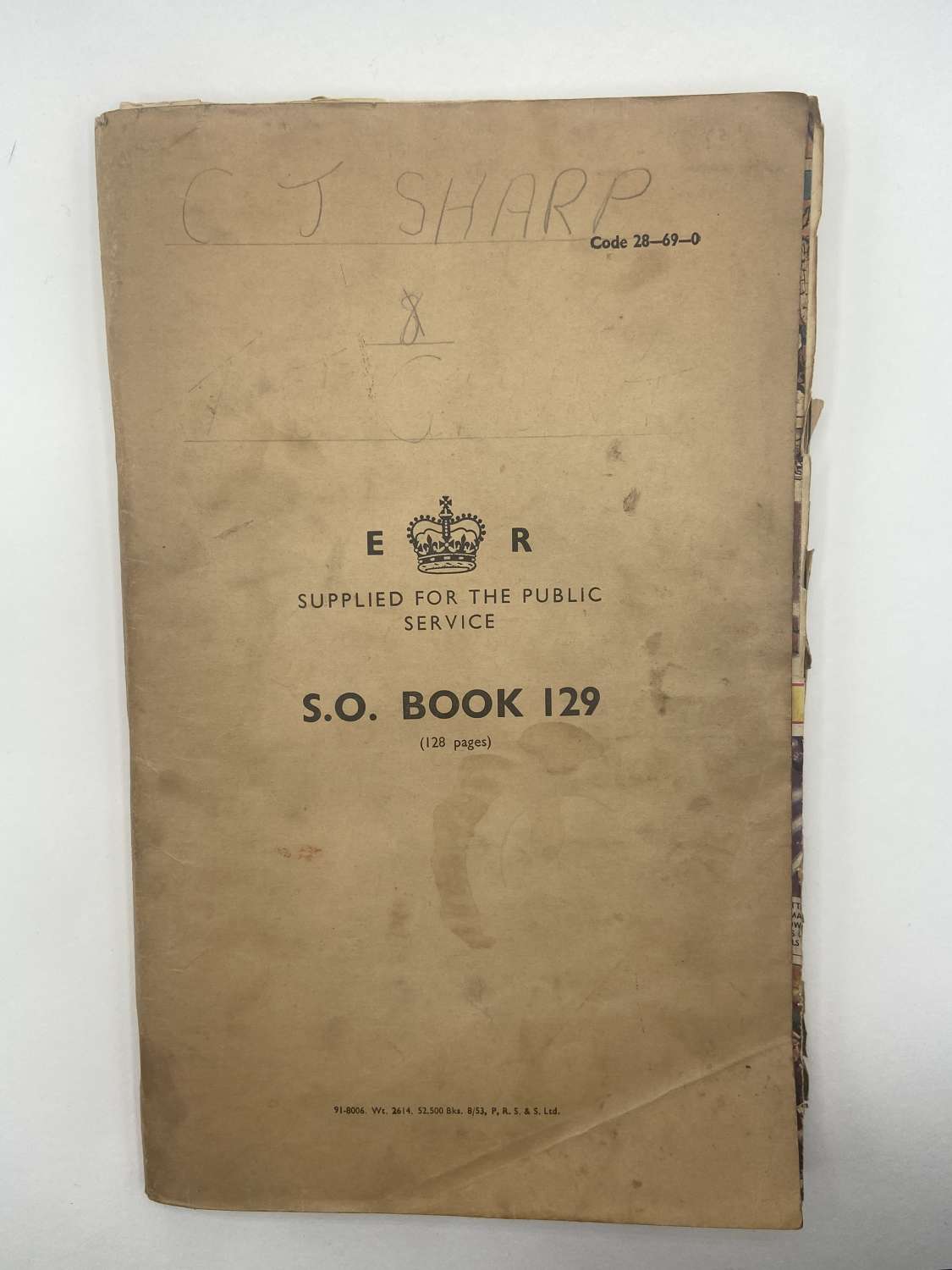 WW2 S.O Book British Army Scrap Book Supplies For Public Services