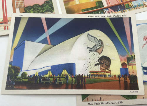 WW2 United States New Yorks World Fair 1939 Leaflet & Post Cards