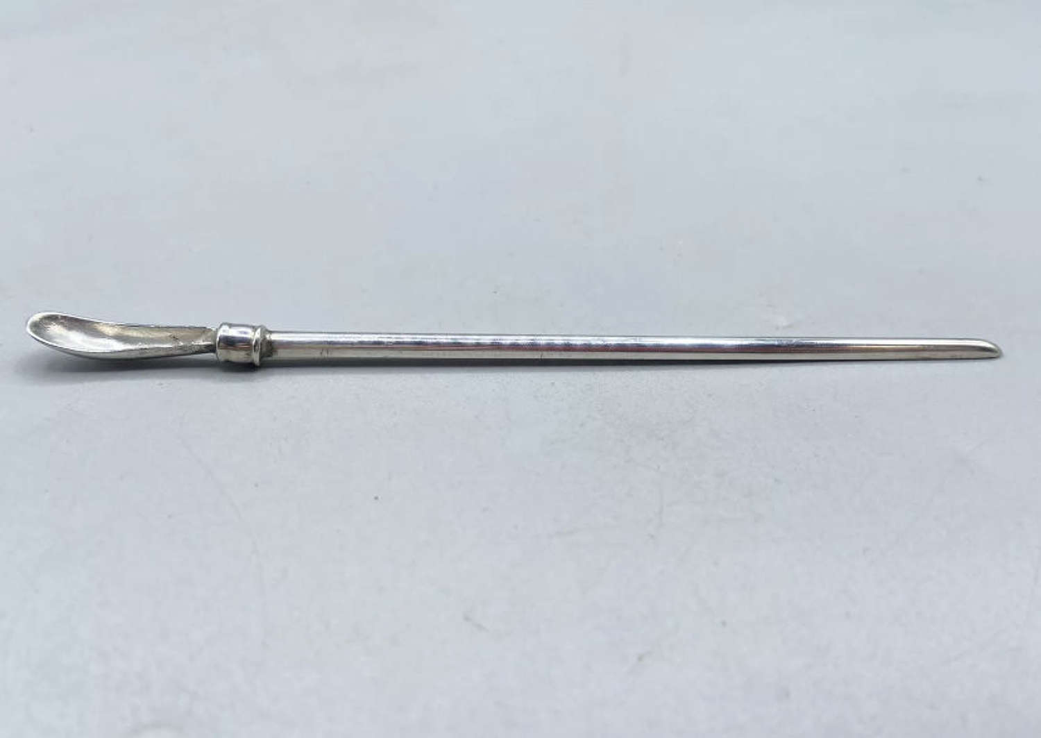 Antique Georgian Silver Hallmarked Long 12.5cm Snuff Spoon 4.89 Grams