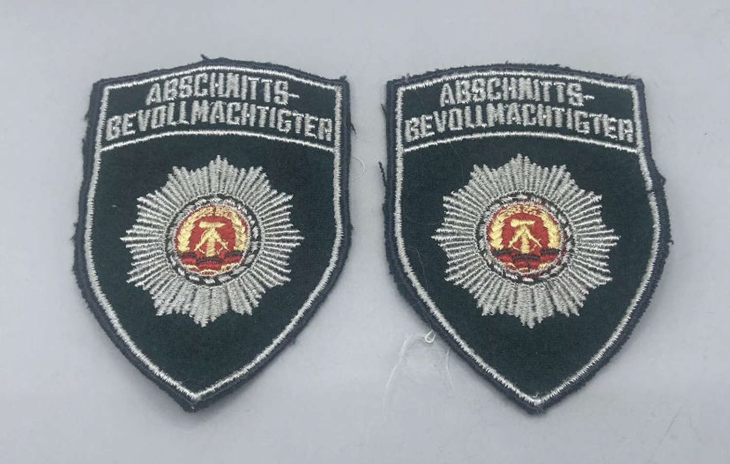 1950s DDR ABV Military Police Shoulder Identification Patches
